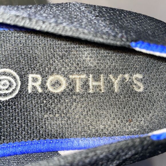 Rothy’s Women’s Casual Sneakers Size 6 M Black Fabric Going Out Party Comfort - Picture 2 of 12